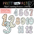 Load image into Gallery viewer, Printable Pastel Skip Counting Posters | Pretty in Pastel