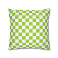 Load image into Gallery viewer, Green Checkerboard Pillow Cover
