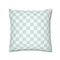Load image into Gallery viewer, Pastel Mint Checkerboard Pillow Cover