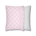Load image into Gallery viewer, Bubblegum Pink Checkerboard Classroom Pillow Cover | Emotional Rollercoaster