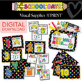 Load image into Gallery viewer, Printable Bright Rainbow Visual Supplies | School Days