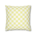 Load image into Gallery viewer, Pastel Yellow Checkerboard Pillow Cover