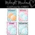 Load image into Gallery viewer, Classroom Coin Posters | Classroom Decor | Midnight Meadow | UPRINT | Schoolgirl Style