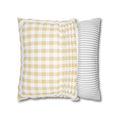 Load image into Gallery viewer, Soft Marigold Gingham Classroom Pillow Cover | Miss Honey