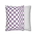 Load image into Gallery viewer, Purple Checkerboard Pillow Cover