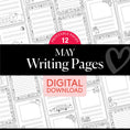 Load image into Gallery viewer, Printable May Writing Pages