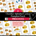 Load image into Gallery viewer, Printable Preschool October Alphabet Center Activities