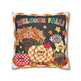 Load image into Gallery viewer, Welcome Fall Orange Gingham Classroom Pillow Cover | 90s Teacher
