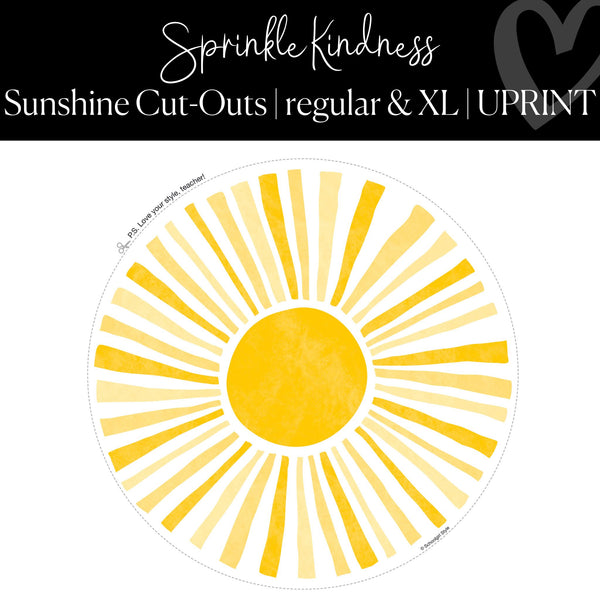 Printable Sunshine CutOuts Schoolgirl Style