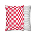 Load image into Gallery viewer, Cherry Red Checkerboard Pillow Cover
