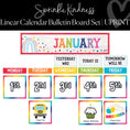 Load image into Gallery viewer, Rainbow Linear Calendar Early Childhood Rainbow Classroom Decor Sprinkle Kindness