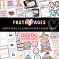 Load image into Gallery viewer, Pastel Pages Full Printable Classroom Decor Bundle