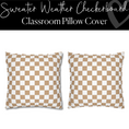 Load image into Gallery viewer, Sweater Weather Checkerboard Pillow Cover