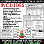 Christmas Trees December Close Reading Comprehension Passages and Questions
