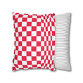Load image into Gallery viewer, Cherry Red Checkerboard Pillow Cover