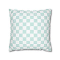 Load image into Gallery viewer, Pastel Mint Checkerboard Pillow Cover