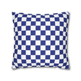 Load image into Gallery viewer, Navy Checkerboard Pillow Cover