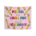 Load image into Gallery viewer, Bow Pencil Classroom Wall Tapestry