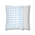 Load image into Gallery viewer, Blue Cotton Candy Gingham Classroom Pillow Cover | Storybook Circus