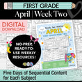 Load image into Gallery viewer, Printable First Grade April Week 2 Resources