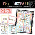 Load image into Gallery viewer, Printable Pastel Good Morning Classroom Posters | Pretty in Pastel
