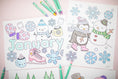 Load image into Gallery viewer, Free Printable January Coloring Pages Pack 2