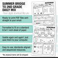 Load image into Gallery viewer, Printable Bridge To Second Grade Daily Mix Digital Summer Workbook