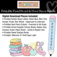 Load image into Gallery viewer, Printable Pastel Board & Door Decor Bundle | Banner Bar