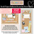 Load image into Gallery viewer, Pastel Kraft Paper Board & Door Decor Bundle | Banner Bar