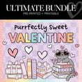 Load image into Gallery viewer, Ultimate Valentine's Day Classroom Decor Bundle | Purrfectly Sweet Valentine