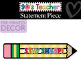 Load image into Gallery viewer, Stay Sharp Retro Pencil Statement Piece | 90s Teacher