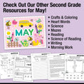 Load image into Gallery viewer, Printable Second Grade May Daily Math