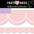 Load image into Gallery viewer, Daybreak Pastel Coral with White Loop Bulletin Board Border | Pastel Pages