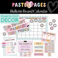 Load image into Gallery viewer, Pastel Bulletin Board Calendar | Pastel Pages