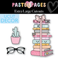 Load image into Gallery viewer, Pastel Book Stack Extra Large Cutouts | Pastel Pages