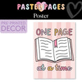 Load image into Gallery viewer, One Page at a Time Classroom Poster | Pastel Pages
