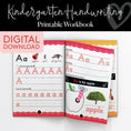 Load image into Gallery viewer, Printable Kindergarten Handwriting Printable Workbook
