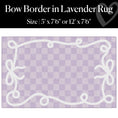 Load image into Gallery viewer, Bow Border in Lavender Classroom Rug by Schoolgirl Style