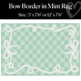 Load image into Gallery viewer, Bow Border in Mint Classroom Rug by Schoolgirl Style