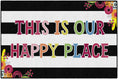 Load image into Gallery viewer, This Is Our Happy Place Tropical Stripe Classroom Rug by Schoolgirl Style