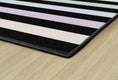 Load image into Gallery viewer, Rainbow Stripes on Black Classroom Rug by Schoolgirl Style