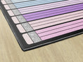 Load image into Gallery viewer, rainbow Pencils on Black Classroom Rug