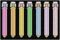 Load image into Gallery viewer, Pastel Pencils with Bows Classroom Rug by Schoolgirl Style