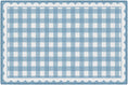Load image into Gallery viewer, Blue Gingham Classroom Rug by Schoolgirl Style