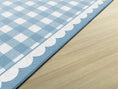 Load image into Gallery viewer, Blue Gingham Classroom Rug by Schoolgirl Style
