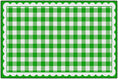 Load image into Gallery viewer, Green Gingham Classroom Rug by Schoolgirl Style