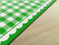 Load image into Gallery viewer, Green Gingham Classroom Rug by Schoolgirl Style