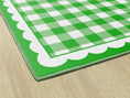 Load image into Gallery viewer, Green Gingham Classroom Rug by Schoolgirl Style