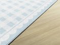 Load image into Gallery viewer, Light Blue Gingham Classroom Rug by Schoolgirl Style