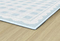 Load image into Gallery viewer, Light Blue Gingham Classroom Rug by Schoolgirl Style